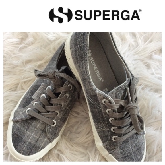 🎈SALE🎈NEW⭐️HP⭐️Superga 2750 Wool-plaid Sneaker - Picture 7 of 11
